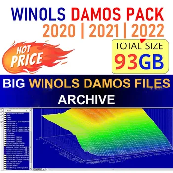 93GB WINOLS DAMOS BIG PACK (NAUJAS) 2020-2021-2022 | Chip Tuning AMINOETANOLIAI + Mappacks - iš Viso Dydžio 93 GB - 93 GB